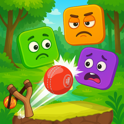 Knock Down Slingshot Ball Game